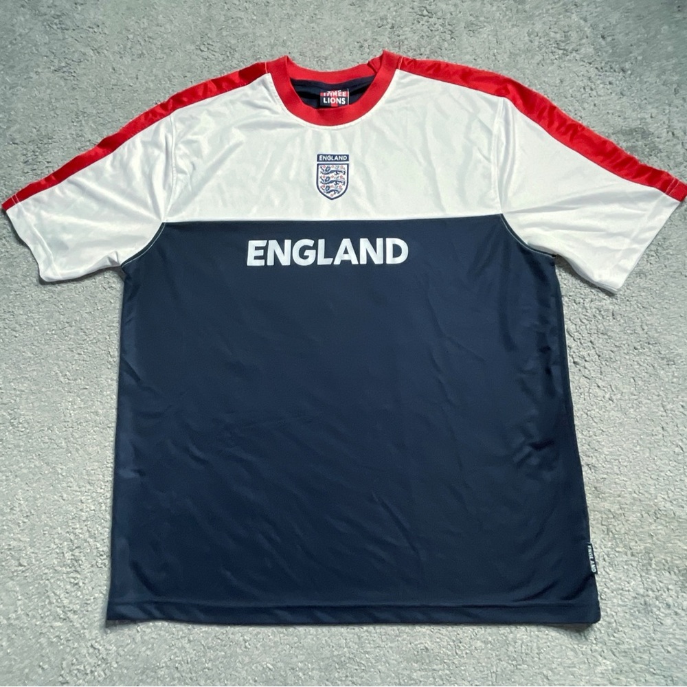 Official England National Soccer Fútbol Shirt Size Mens XL FIFA World Cup